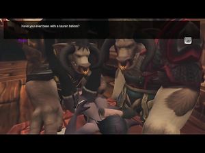 Порно мультик: Дьяволица ебется с двумя минотаврами