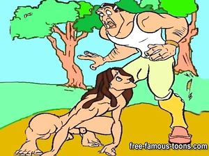 Порно мультфильм пародия: Тарзан трахает Джейн