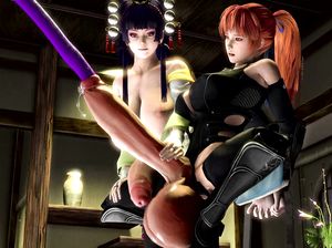 Красотка с пенисом вставила шланг в уретру большого члена футы