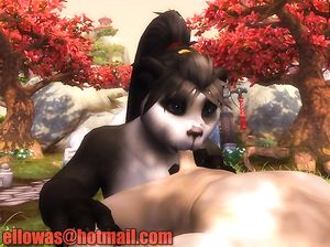 Эротический мультик с крутым минетом от женщины собаки