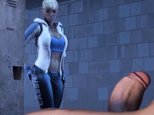 Очень красивая блондинка застукала парня за дрочкой и отдалась ему