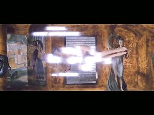 Обнаженная Бриджит Фонда в титрах к кинофильму «Барбарелла»