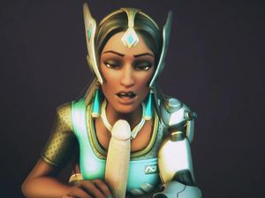 Красивая мультяшка умело сосет член