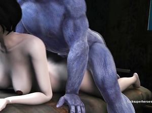 Красотка рассказывает о страстном сексе с монстром