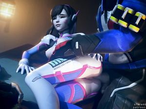 Огромный чувак ебет милашку сзади