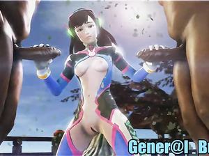 Стройная малышка умело дрочит два члена сразу