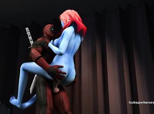 Дедпул и Мистик слились в бурном сексе