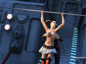 Джокер трахнул Херли в разных позах