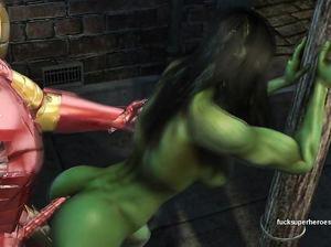 Железный человек отъебал зеленую красотку