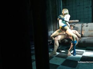 Росомаха чпокнул невероятную Пауэр Гёрл