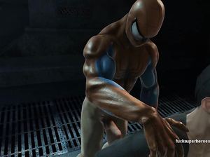 Человек паук пригласил на свидание Женщину кошку и страстно ее выебал