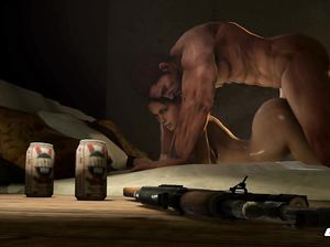 Девка с огромными буферами сосет здоровый хуй и трахается в разных позах