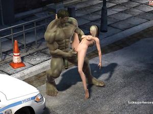 Халк жарко ебет стройную блондинку
