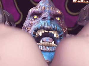 Нимфолимпийские игры закончились отменным сексом с монстром