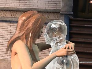 Жаркая битва с монстром закончилась отменным сексом