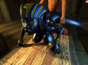 Египетская царица страстно трахается со слугой