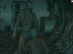 Девка и парень водолазы вдвоем мастурбируют под водой