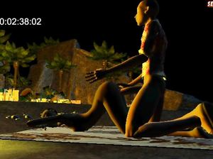 Незнакомец на пляже отпердолил красотку с классной попкой