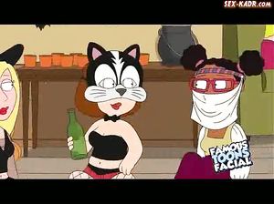 Мультяшный робот умело выебал пухлую красотку