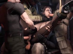 Нарезка секретных порно эпизодов из популярной игры METAL GEAR