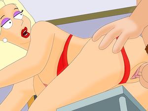 Питер Гриффин вместе со старшим сыном шпилят молоденькую няню