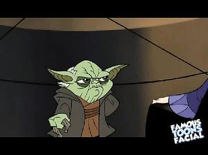 Одноглазый джедай смачно жарит принцессу Амидалу