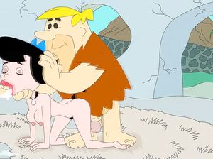 Порно мультик: Анальная свингерская вечеринка в доме Флинстоунов