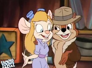 Озорник Чип натягивает Гаечку на свой крепкий болт