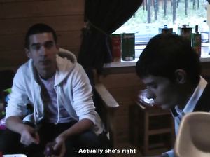 Русские студенты наслаждаются сексом в лесу