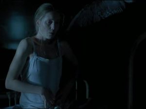 Неудовлетворенная жена трется киской об ружье мужа